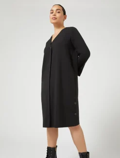 Abito chemisier in tela di pura lana