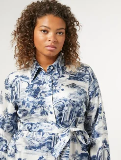 Abito chemisier in twill