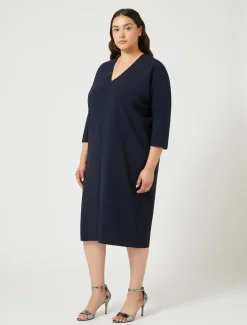 Abito in cady di triacetato