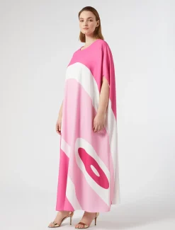 Abito in cady stampato