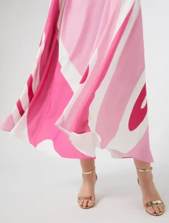 Abito in cady stampato