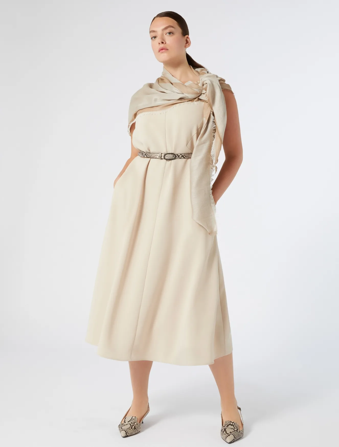 Abito in cady triacetato