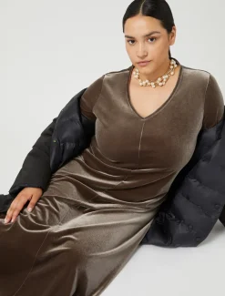 Abito in ciniglia stretch