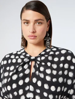 Abito in crêpe de Chine di seta