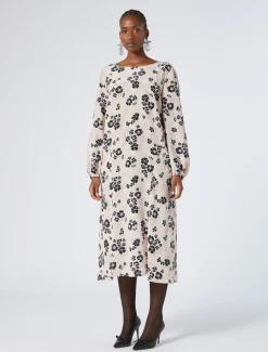 Abito in crêpe de Chine di seta