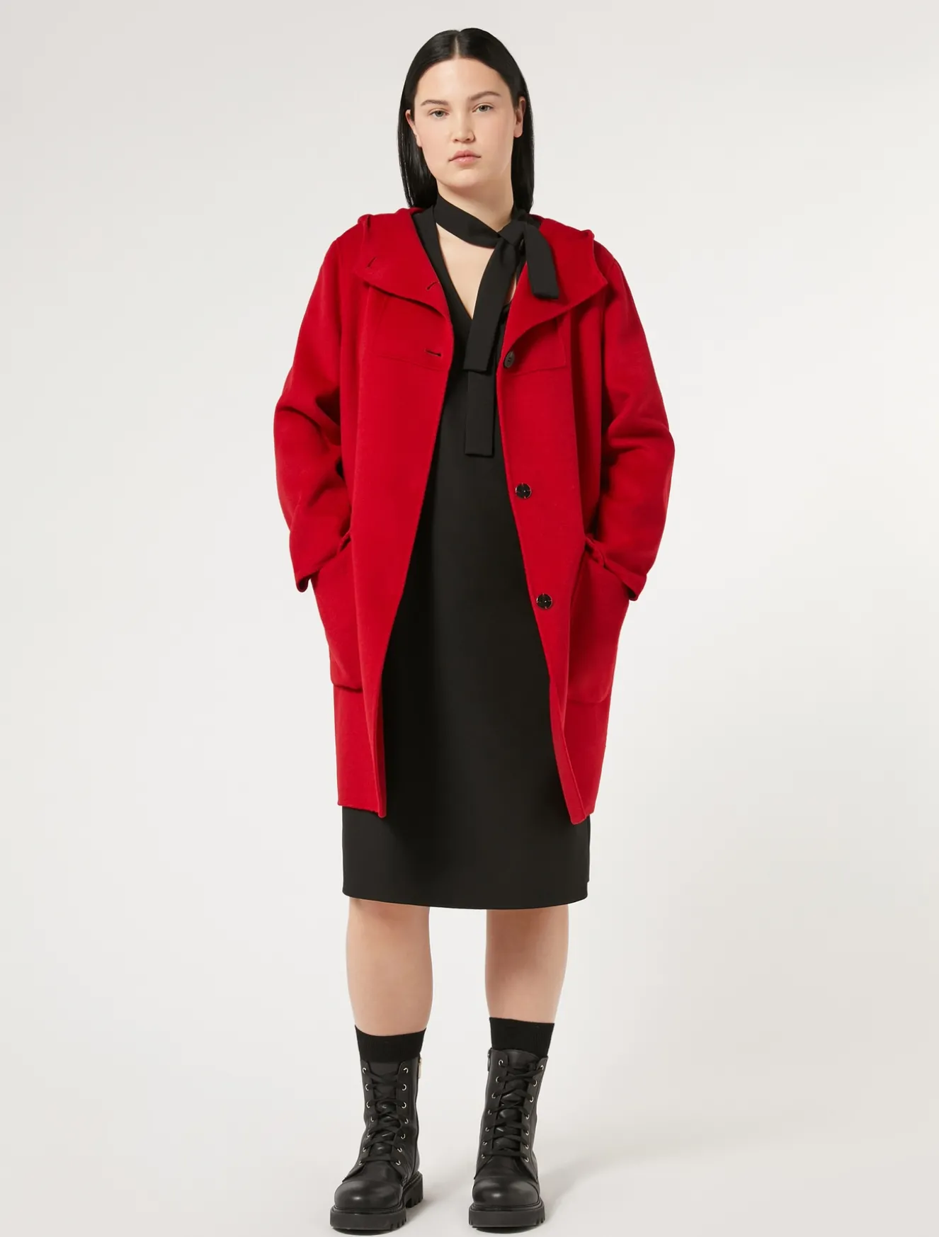 Abito in crêpe di envers satin