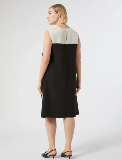 Abito in crêpe envers satin