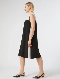 Abito in crêpe envers satin