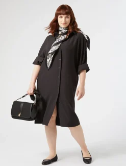 Abito in crêpe envers satin