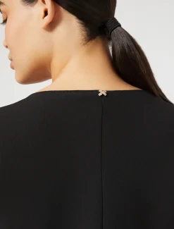 Abito in crêpe satin