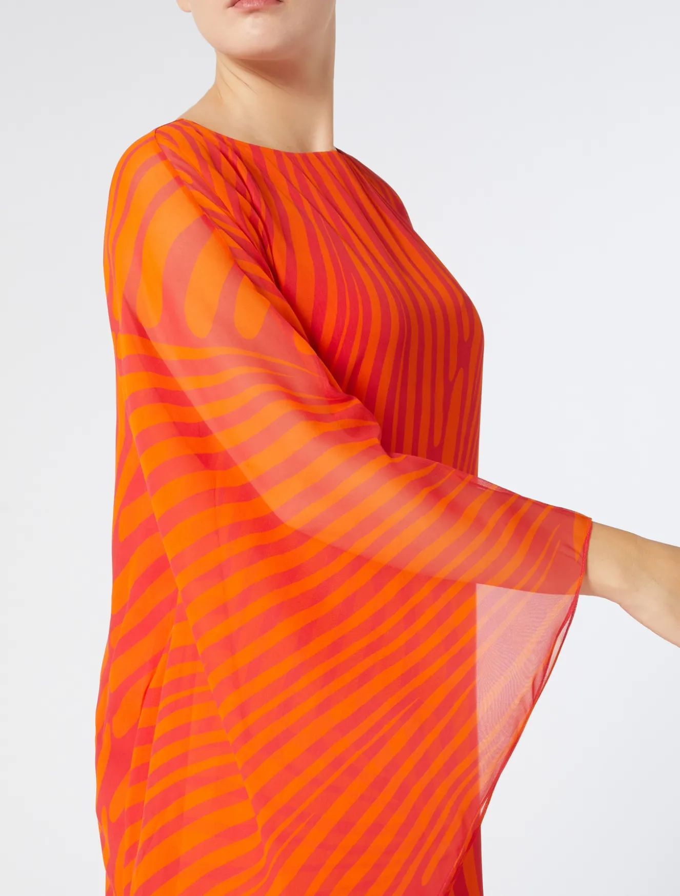 Abito in georgette stampato