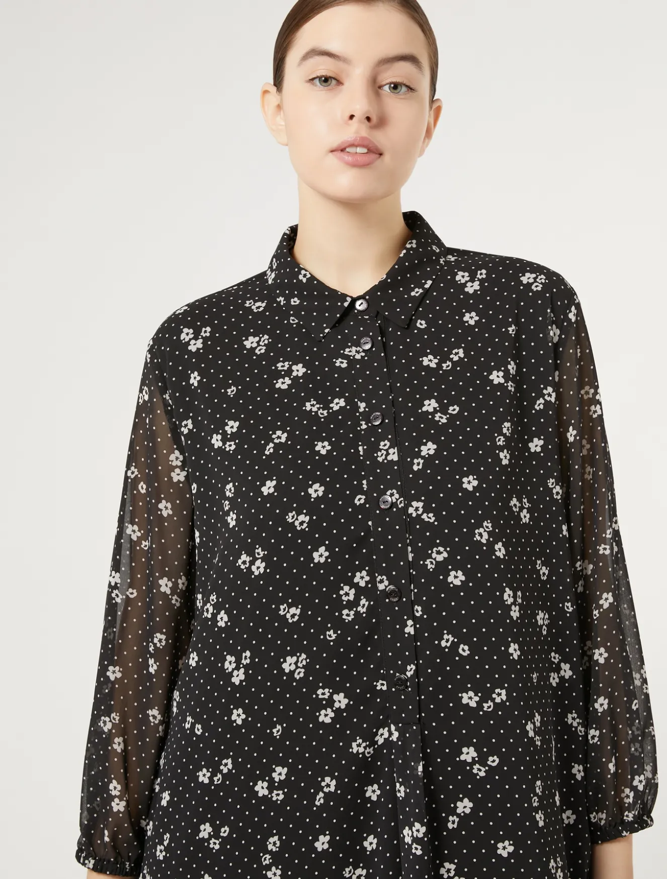 Abito in georgette stampata