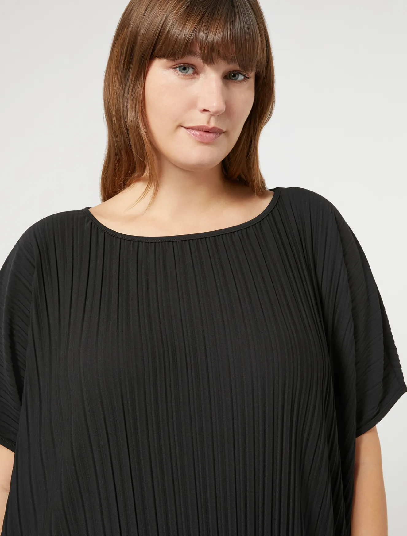 Abito in jersey plissé