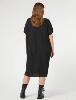 Abito in jersey plissé