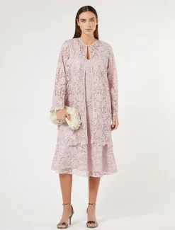 Abito in pizzo laminato