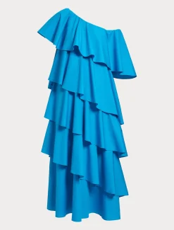 Abito in popeline a balze