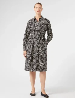 Abito in popeline con stampa