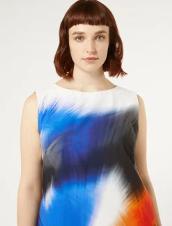 Abito in popeline stampato