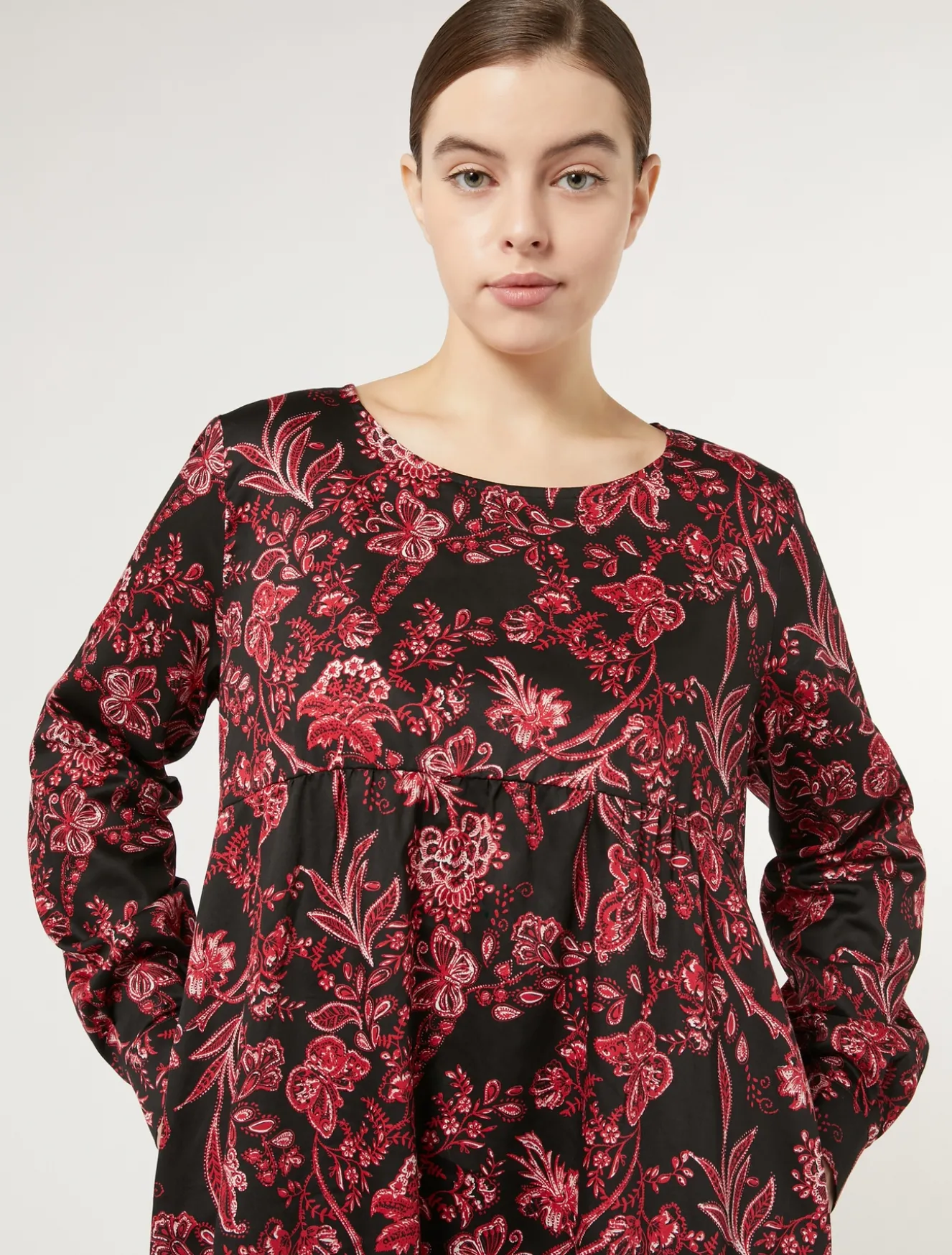 Abito in popeline stampato