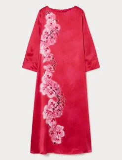 Abito in raso di seta