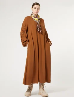 Abito in twill di viscosa