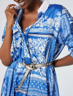 Abito in twill stampato