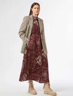 Abito in twill stampato