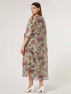 Abito in voile di cotone e seta