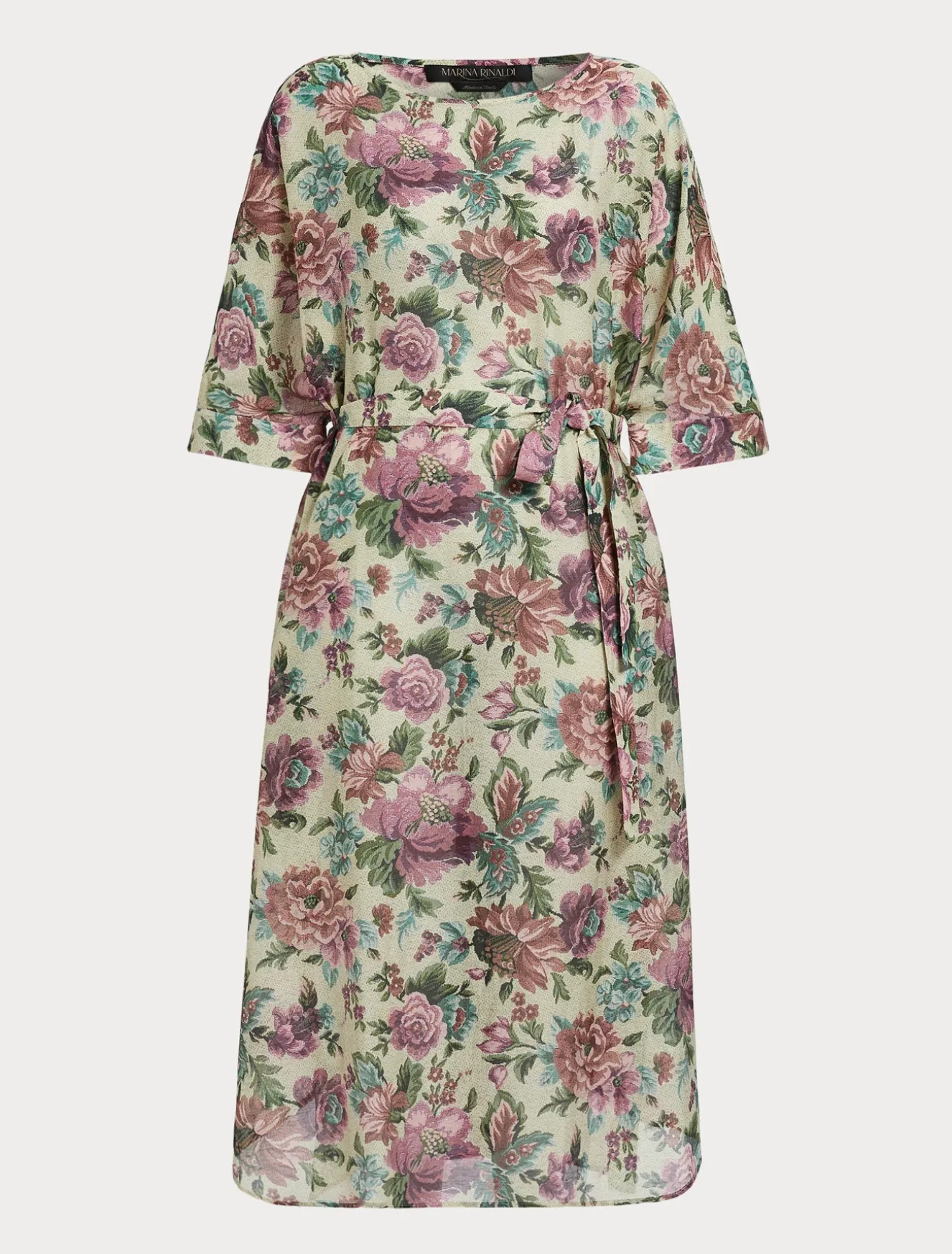 Abito in voile di cotone e seta