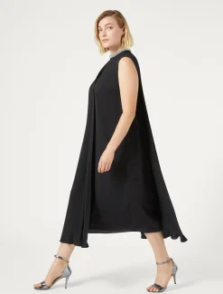 Abito longuette in crêpe