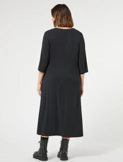 Abito longuette in jersey