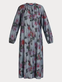 Abito lungo in denim chambray