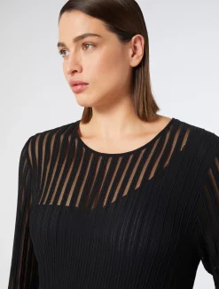 Abito lungo in viscosa a coste