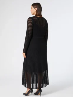 Abito lungo in viscosa a coste