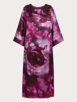 Abito over in raso di seta