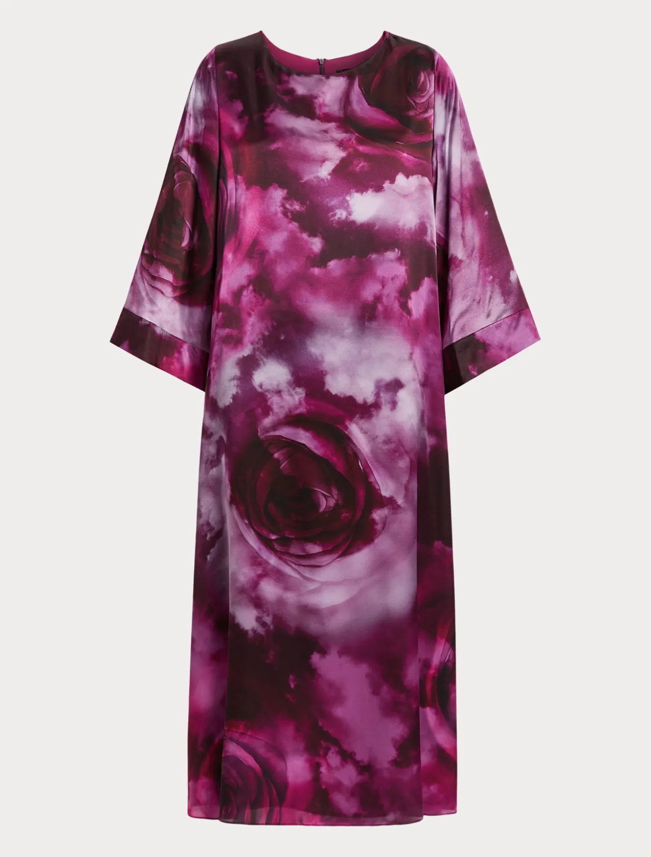 Abito over in raso di seta