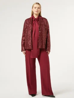 Blazer in tessuto tecnico e paillettes