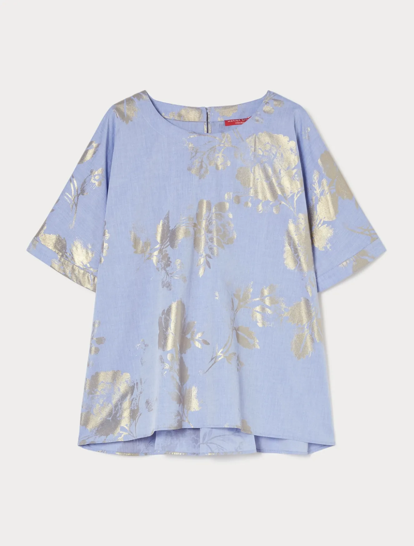 Blusa in chambray di cotone