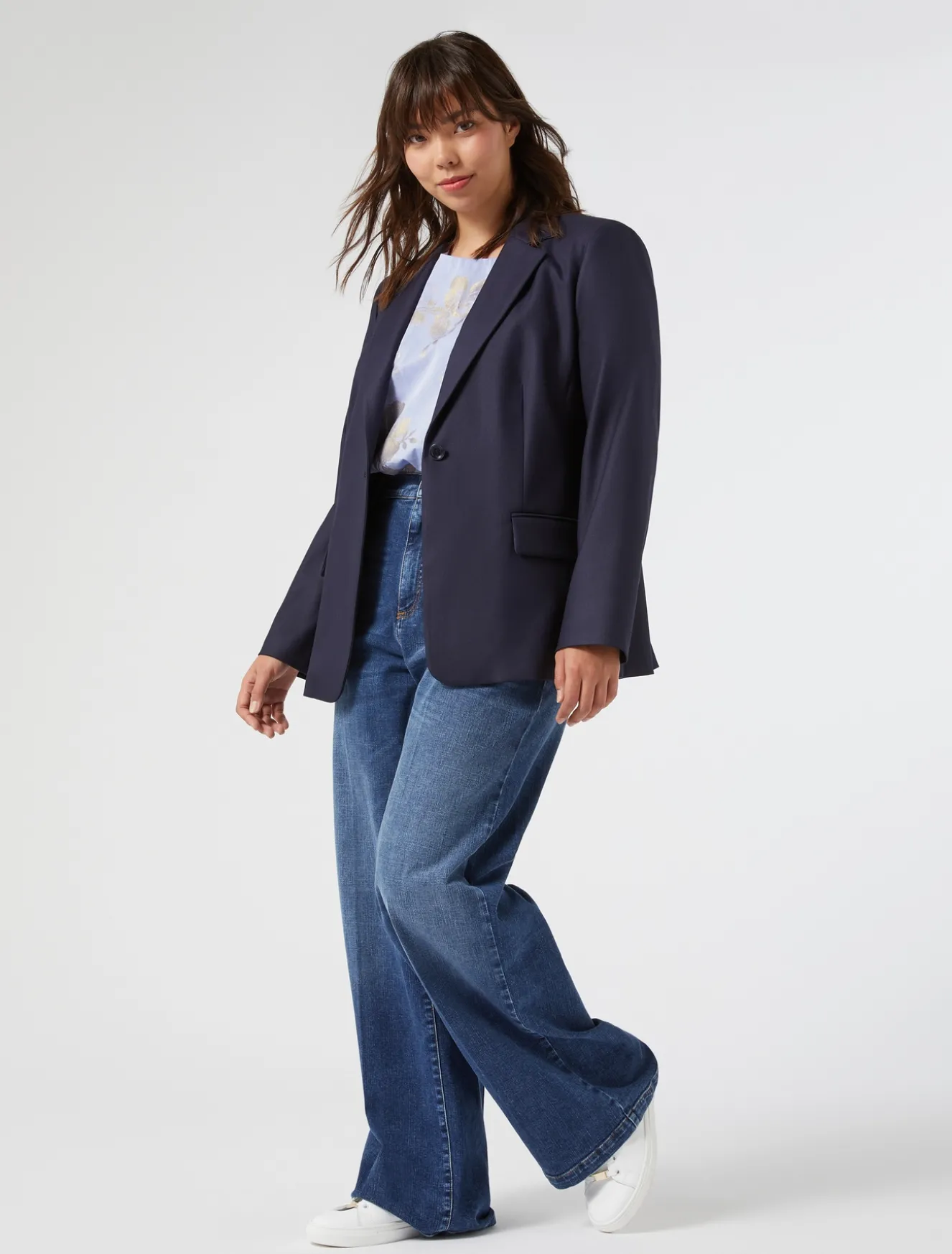 Blusa in chambray di cotone