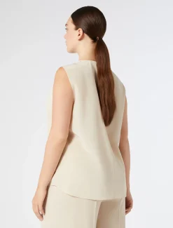 Blusa in crêpe de Chine di seta