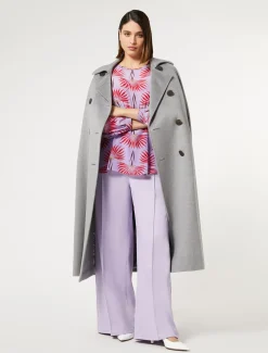 Blusa in crêpe de Chine di seta