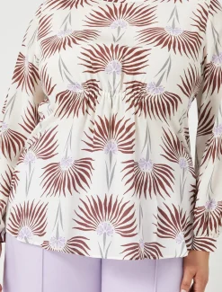 Blusa in crêpe de Chine di seta