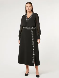 Blusa in crêpe georgette