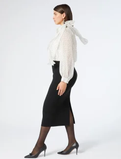 Blusa in georgette di seta