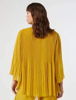 Blusa in georgette plissé