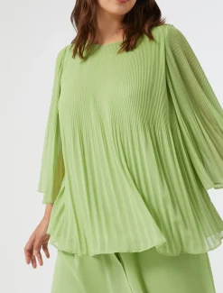 Blusa in georgette plissé