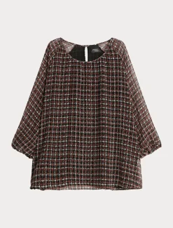 Blusa in georgette stampata