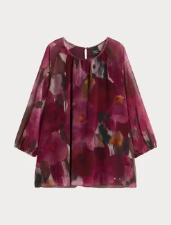 Blusa in georgette stampata