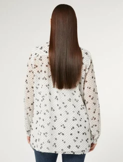 Blusa in georgette stampata