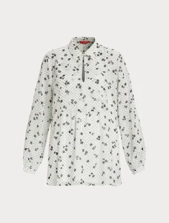 Blusa in georgette stampata